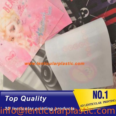 high quality custom lenticular sticker soft material TPU 3d lenticular tshirt fabrics printing ironing on patch