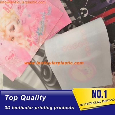 Fer lenticulaire d'impression d'habillement lenticulaire de la correction 3D sur la correction lenticulaire de transfert de chaleur de vêtement du tpu 3d de label