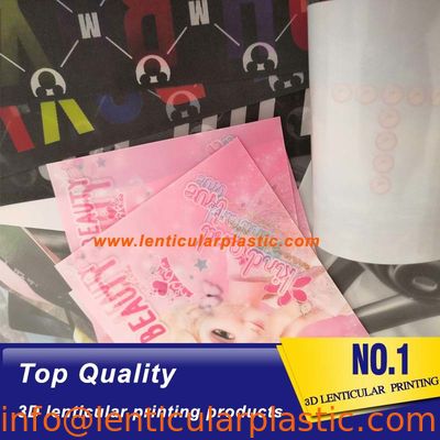 labels lenticulaires d'image impression du vêtement 3d de tissus de matériel plus mou lenticulaire de tpu pour les sacs cosmétiques/sac à main/cartable