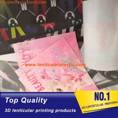 Fer lenticulaire d'impression d'habillement lenticulaire de la correction 3D sur la correction lenticulaire de transfert de chaleur de vêtement du tpu 3d de label