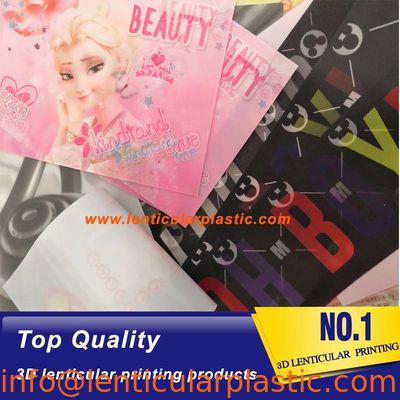 high quality custom lenticular sticker soft material TPU 3d lenticular tshirt fabrics printing ironing on patch