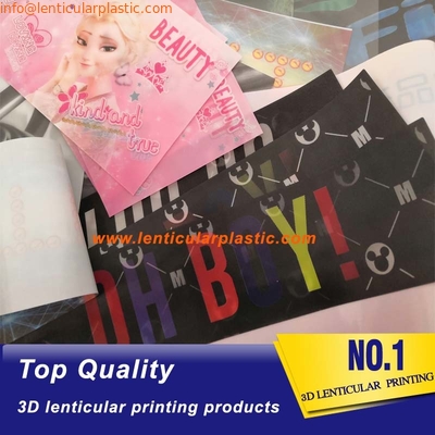 Custom 3d lenticular patch label garment patch lenticular fabric printing 3d tpu plastic lenticular textiles for T-shirt