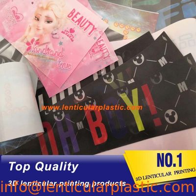 high quality custom lenticular sticker soft material TPU 3d lenticular tshirt fabrics printing ironing on patch
