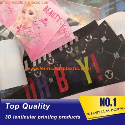 Fer lenticulaire d'impression d'habillement lenticulaire de la correction 3D sur la correction lenticulaire de transfert de chaleur de vêtement du tpu 3d de label